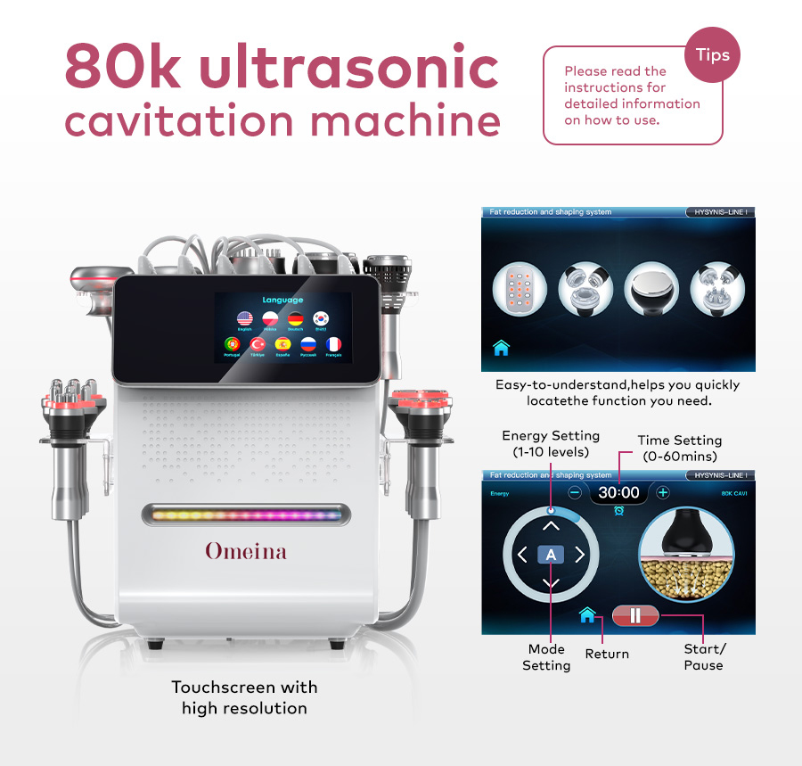 Omeina radiofrequency cavitation machine