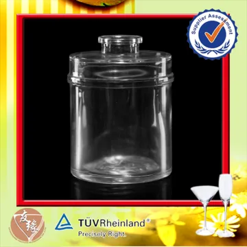 Round Glass 330ml Aroma Diffuser Bottle With Clear Cover