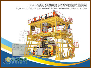 Water cooling film blowing machine