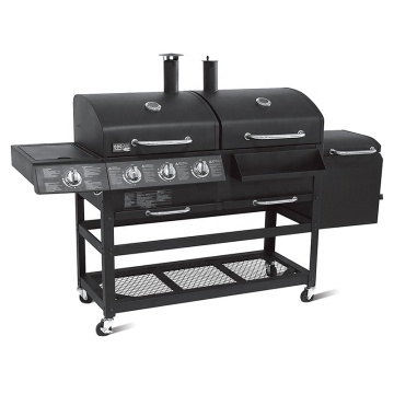 Hot Sales 4 Burners Charcoal & Gas Double Use BBQ Grill Garden use