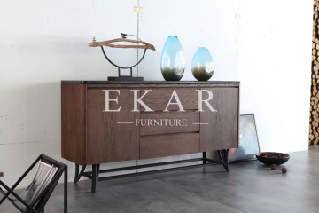 Oak Blessing Solid Wood Studio Sideboard Wooden Buffet Table Modern Solid Wood High End Knock Down Kitchen Sidecoard