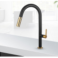 Stainless Steel Black Gold Pull Down Kitchen Faucet