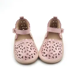 Pink Leather Sweet Girls Kids Sandals