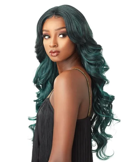 MYZYR24 Inch Synthetic Fiber Machinery Manufacturing Packaging Heat-resistant High-quality Cheap Artificial Wig Dream Green Hair