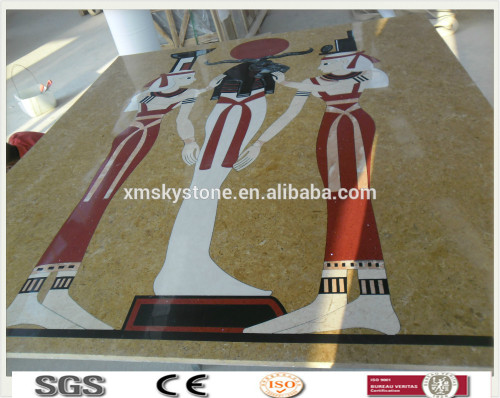 WT-34 China High Quality Egypt style Water Jet Marble Floor Patterns