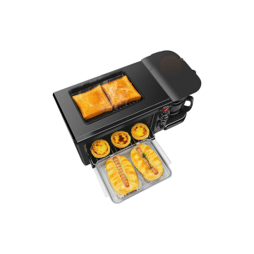 3-in-1 Multi-Function Machine: Coffee Maker, Electric Oven, and Sandwich Toaster