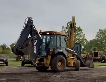 1 Ton Used Backhoe Loader with Excavation for Sale in USA