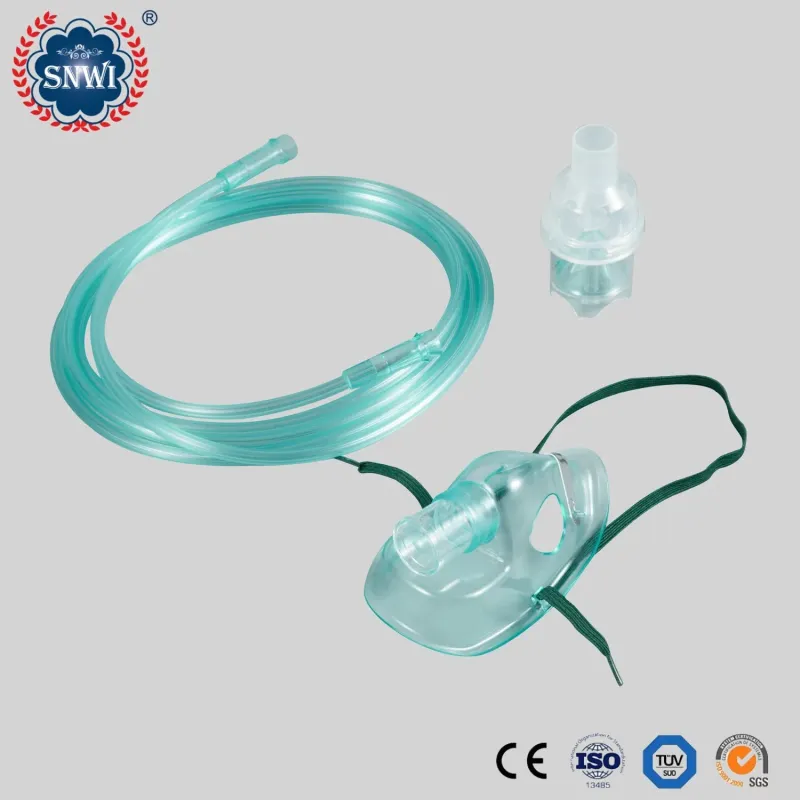 CE ISO Approved Medical PVC Oxygen Masks with Reservoir Bag