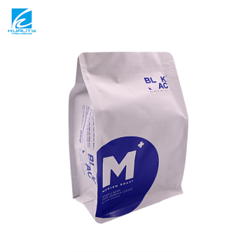 Customized 8-Side Seal Coffee Bean Packaging Bag with Valve