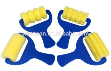 plastic sponge paint roller paint brush for kids