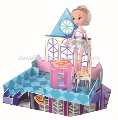 Sweet Puzzle house child toys 3D DIY house