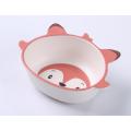 fox shaped kids dinnerware set 5pcs set