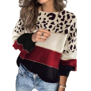Maglione con macchie di ghepardo personalizzato di vendita caldo
