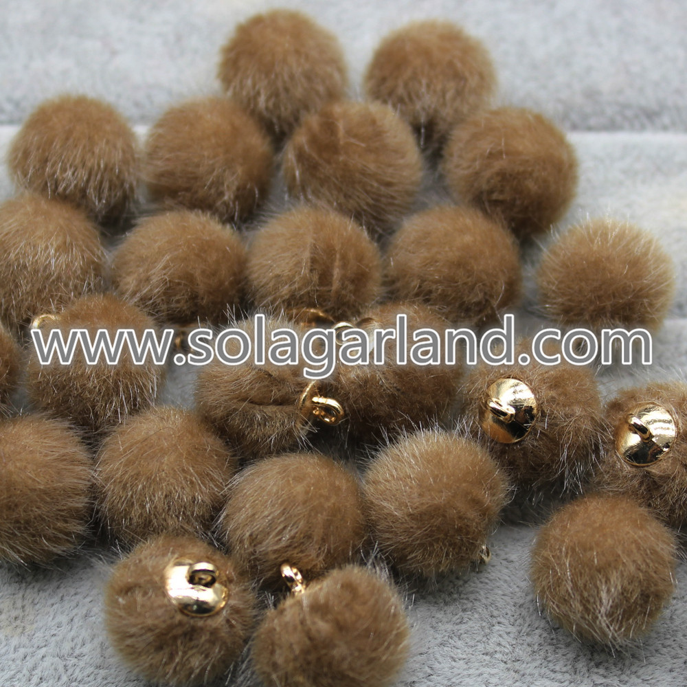 Mink Fur Ball Pompom Pom Ball Charm Pendants