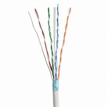CAT5e/CAT6 FTP Ethernet/LAN Cable, 23AWG, 4-pair Copper/CCA