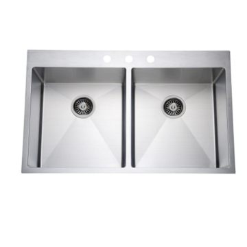 Modern Square Kitchen: Double Bowl Undermount Sink - Hot Sale Stainless Steel Kitchen and Bathroom - 3 Years Warranty