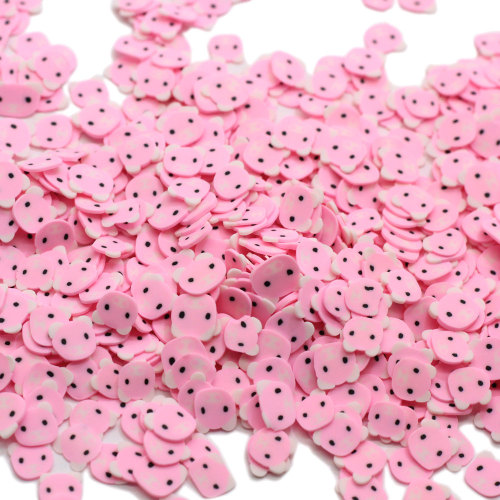 6mm Red Cartoon Polymer Soft Clay Sprinkles for Crafts DIY Making Nail Art Slices Slime Material Accessories Phone Deco