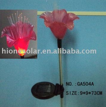 Plastic Flower Spile Solar Garden Light