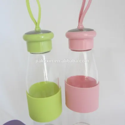 Stylish wholesale voss water glass bottle / color glass water bottles