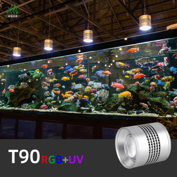 Hot Sale T90RGB & T90 Pro: Full Spectrum LED Smart Aquarium Lamp with Custom Time, Dimming, Sunrise, and Sunset