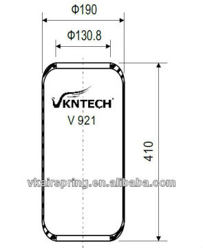 EVOBUS A.000.328.00.01 Rubber air balloon 921N gas filled truck semi trailer air suspension system/ bus air bag