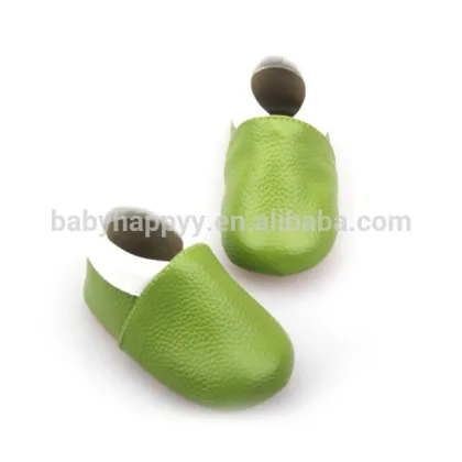 Simple style soft sole leather baby shoes prewalker shoes kids