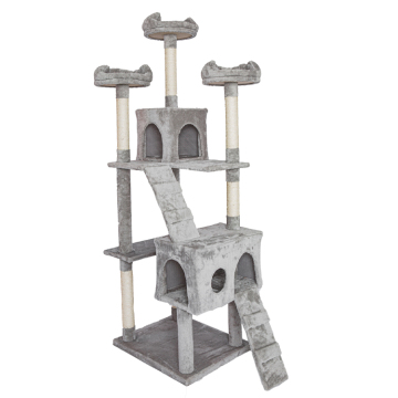 D King Custom Interactive Wooden Cat Tower con graffi di sisal