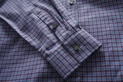 Turndown Collar Middle Aged Men's Checkered Shirts