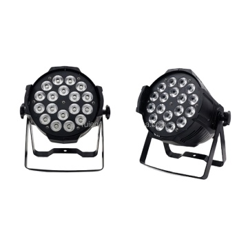 DMX512 Control LED Stage Par Light: 18pcs with Power Options from 12W to 18W in 4in1, 5in1, and 6in1 Cast Aluminum Multicolor Models
