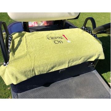 Asciugamano di sedile da golf in cotone personalizzato