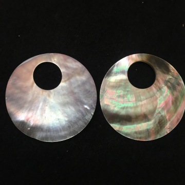 Factory Direct Sales Polished MOP Circle Black Sea Shell Natural Mother of Pearl