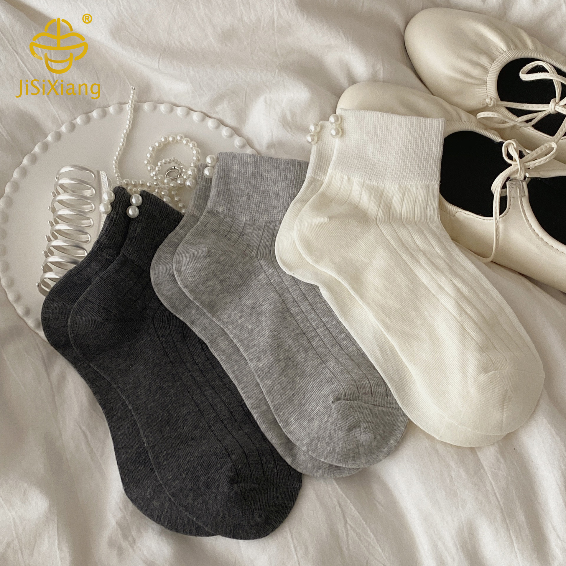 Summer jewelry pearl socks