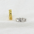 Elegante zilveren trouwring verklaring ringen