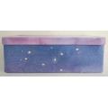 Rectangular Stationery Tin Box with Star Printing