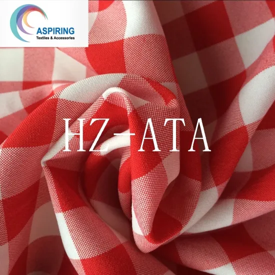 165GSM Dyed 100% Polyester Cationic Mono Check Minimatt Fabric