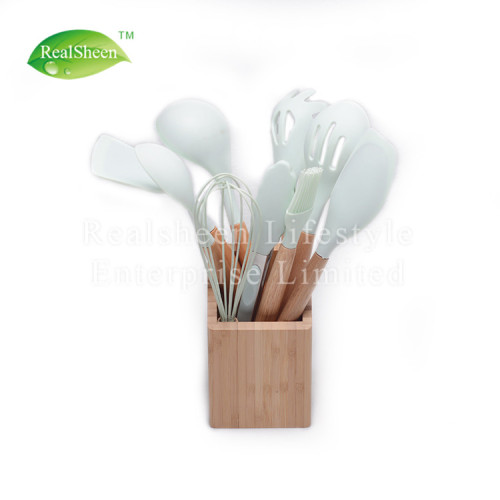 Outils de cuisine en silicone, 10 pièces