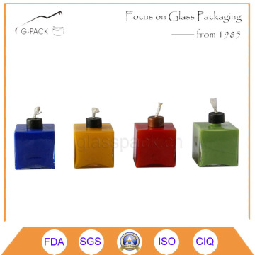 Colorful Glass Oil/Kerosene Table Lamp