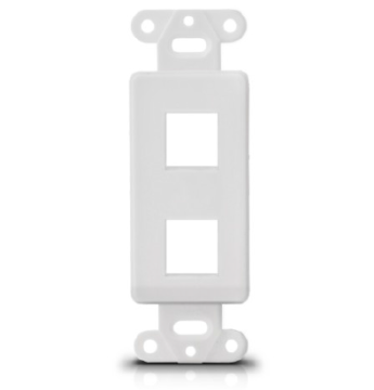 faceplate network face plate insert white/ivory dual RJ-45 rj45 connector