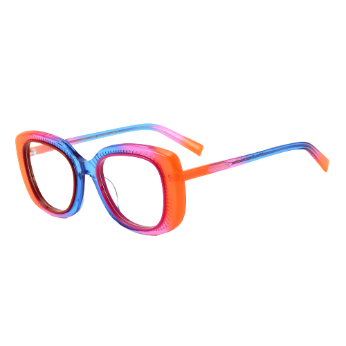Lamination Acetate Frame For Woman Oval Lamination Acetate Glasses Factory