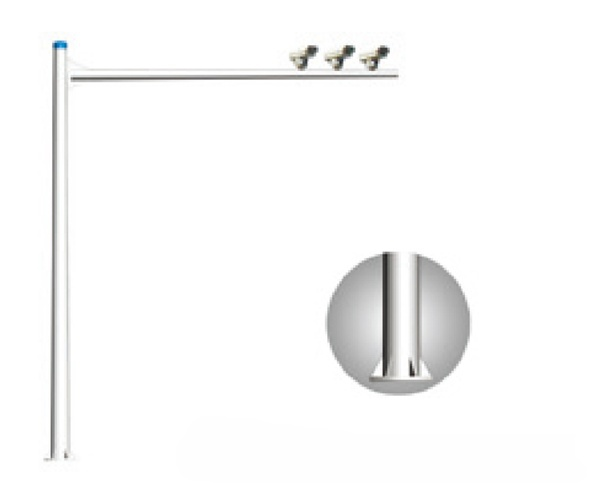 Cone cantilever signal pole