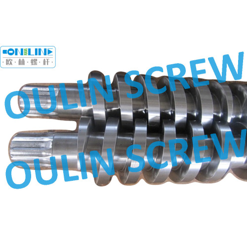 Kmd2-50kk Twin Conical Screw and Barrel for WPC Sheet, Profile Extrusion