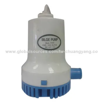 DC Bilge Pump, 12/24V DC Power Source, 14A (12V), 7A (24V) Current