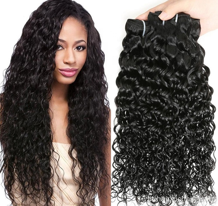 Extensão do cabelo Remy Brasileiro 3 Pacotes com 4*4 Lace Frontal Chave