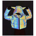 Custom Reflective Cropped Jacket Women Wear 2021 Winter