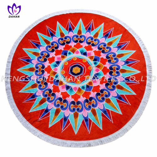 China Best qulity 100% cotton reactive printing beach towels Manufactory