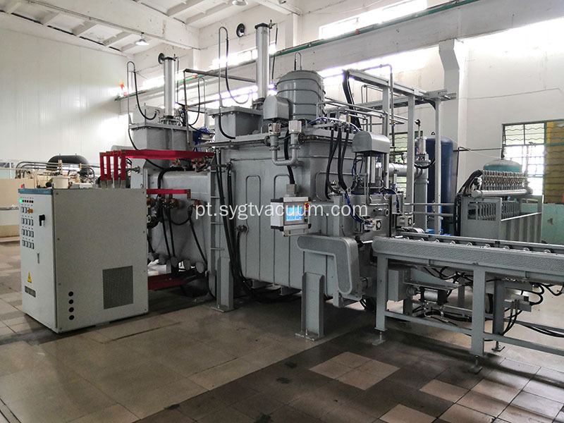 Rolos guia trilho de trilho de três câmaras forno de sinterização a vácuo