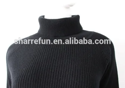 Ladies 100% Cashmere Basic Turtleneck Sweater
