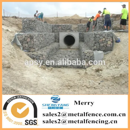 1.5mX0.5mX0.5m welded Galfan galvanized Zn curved gabion box protecting against river erosion stone gabion basket wall