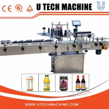 Automatic sticker labeling machine for plastic Round bottle with factory price