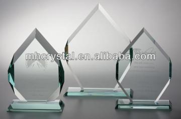 Royal Diamond Shape Jade glass plaque MH-J0572